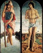 Giovanni Bellini Polyptych of S. Vincenzo Ferreri oil painting on canvas